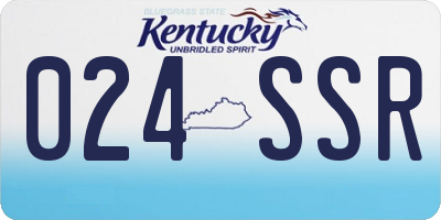 KY license plate 024SSR