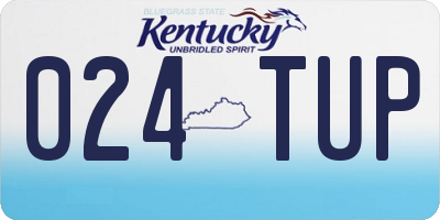 KY license plate 024TUP