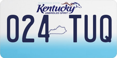 KY license plate 024TUQ