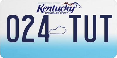 KY license plate 024TUT