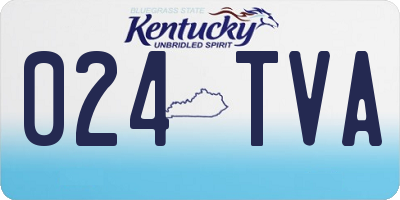 KY license plate 024TVA