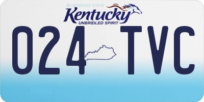 KY license plate 024TVC