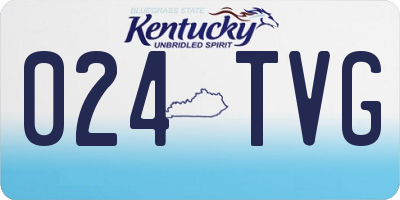 KY license plate 024TVG