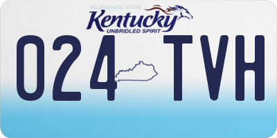 KY license plate 024TVH