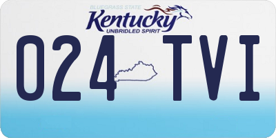 KY license plate 024TVI