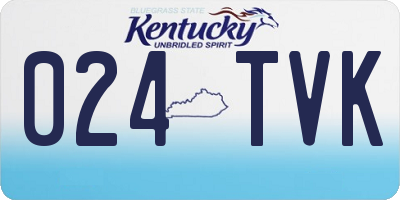 KY license plate 024TVK