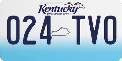 KY license plate 024TVO