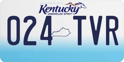 KY license plate 024TVR