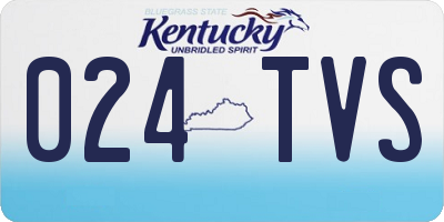 KY license plate 024TVS