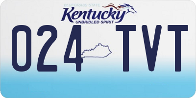KY license plate 024TVT