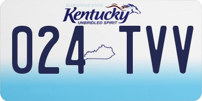 KY license plate 024TVV