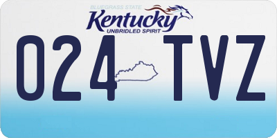 KY license plate 024TVZ