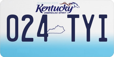 KY license plate 024TYI