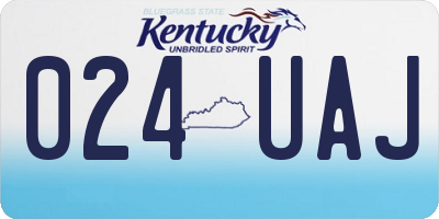 KY license plate 024UAJ