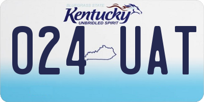 KY license plate 024UAT