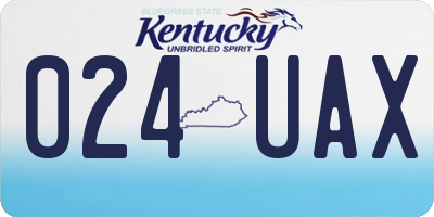 KY license plate 024UAX