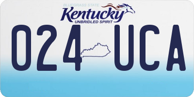KY license plate 024UCA