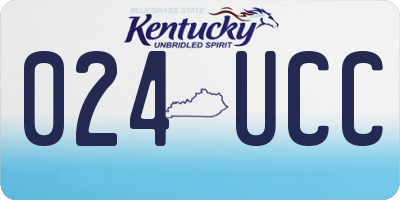 KY license plate 024UCC