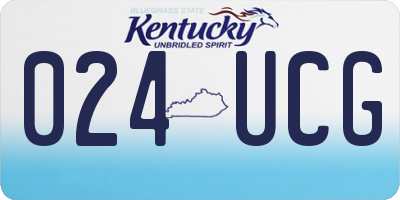 KY license plate 024UCG