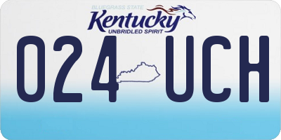 KY license plate 024UCH