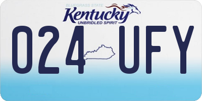 KY license plate 024UFY