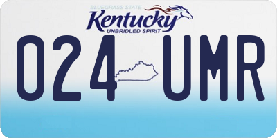 KY license plate 024UMR