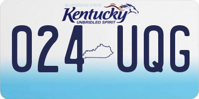 KY license plate 024UQG