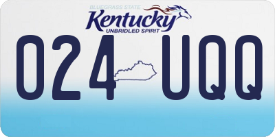 KY license plate 024UQQ