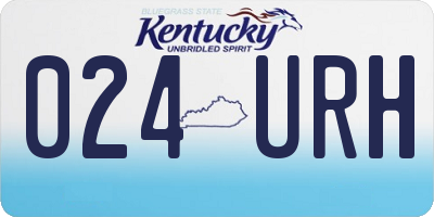 KY license plate 024URH