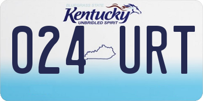 KY license plate 024URT