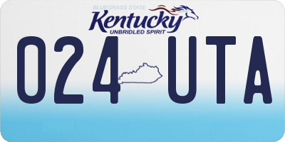 KY license plate 024UTA