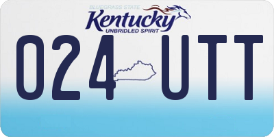 KY license plate 024UTT