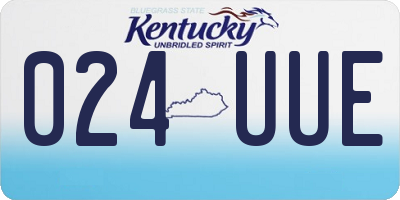 KY license plate 024UUE