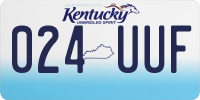 KY license plate 024UUF
