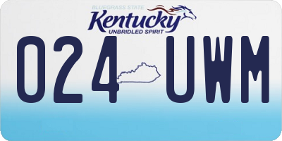 KY license plate 024UWM