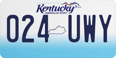 KY license plate 024UWY