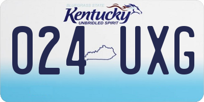 KY license plate 024UXG