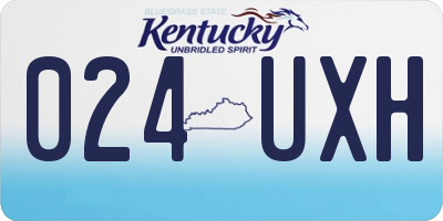 KY license plate 024UXH