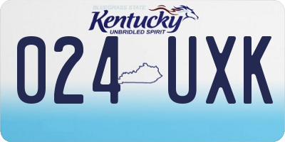 KY license plate 024UXK