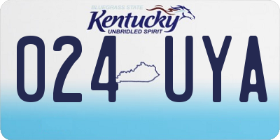 KY license plate 024UYA