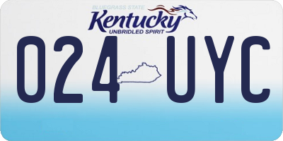 KY license plate 024UYC