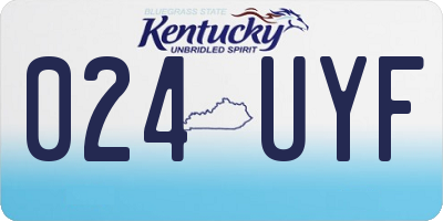KY license plate 024UYF