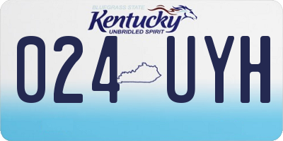 KY license plate 024UYH