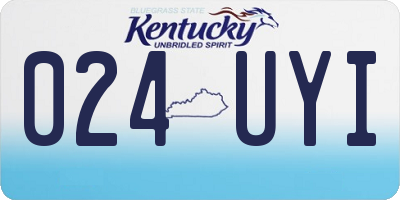 KY license plate 024UYI