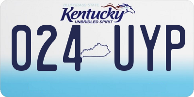 KY license plate 024UYP