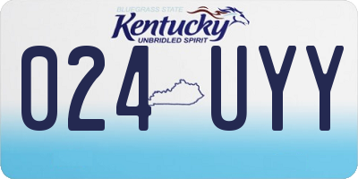 KY license plate 024UYY