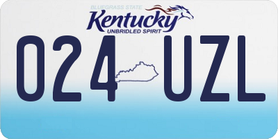 KY license plate 024UZL