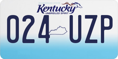 KY license plate 024UZP
