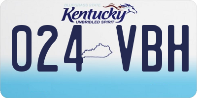 KY license plate 024VBH