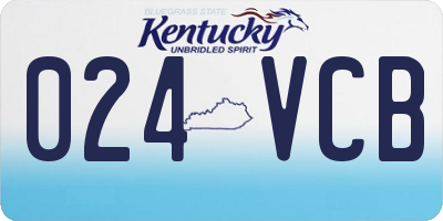KY license plate 024VCB
